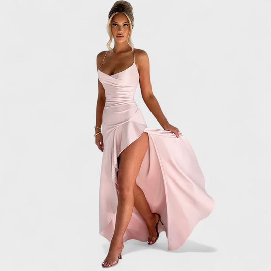 Samira – Maxikleid in Altrosa